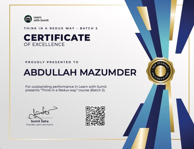 "Think in a redux way" course in Learn With Sumit